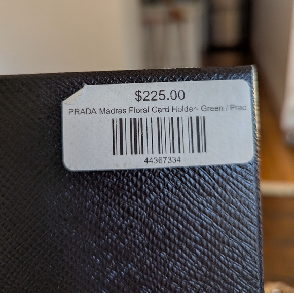 Prada Madras Floral Card Holder - Picture 14 of 14